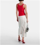 Jacques Wei Layered jersey tank top