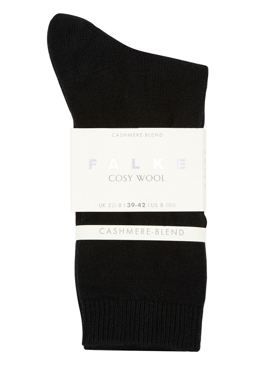 Falke Cosy Wool-blend Socks Black 35/38 (IT35 38 / UK2
