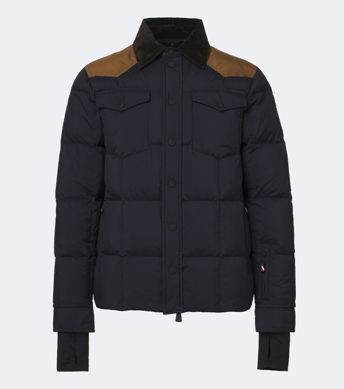 Moncler Grenoble Geltech corduroy-trimmed ski jacket