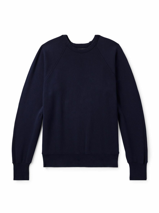 Photo: Les Tien - Cotton-Jersey Sweatshirt - Blue