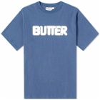 Butter Goods Men's Rounded Logo T-Shirt in Denim