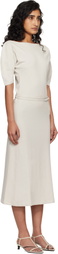 LEMAIRE Off-White Off Shoulder Midi Dress