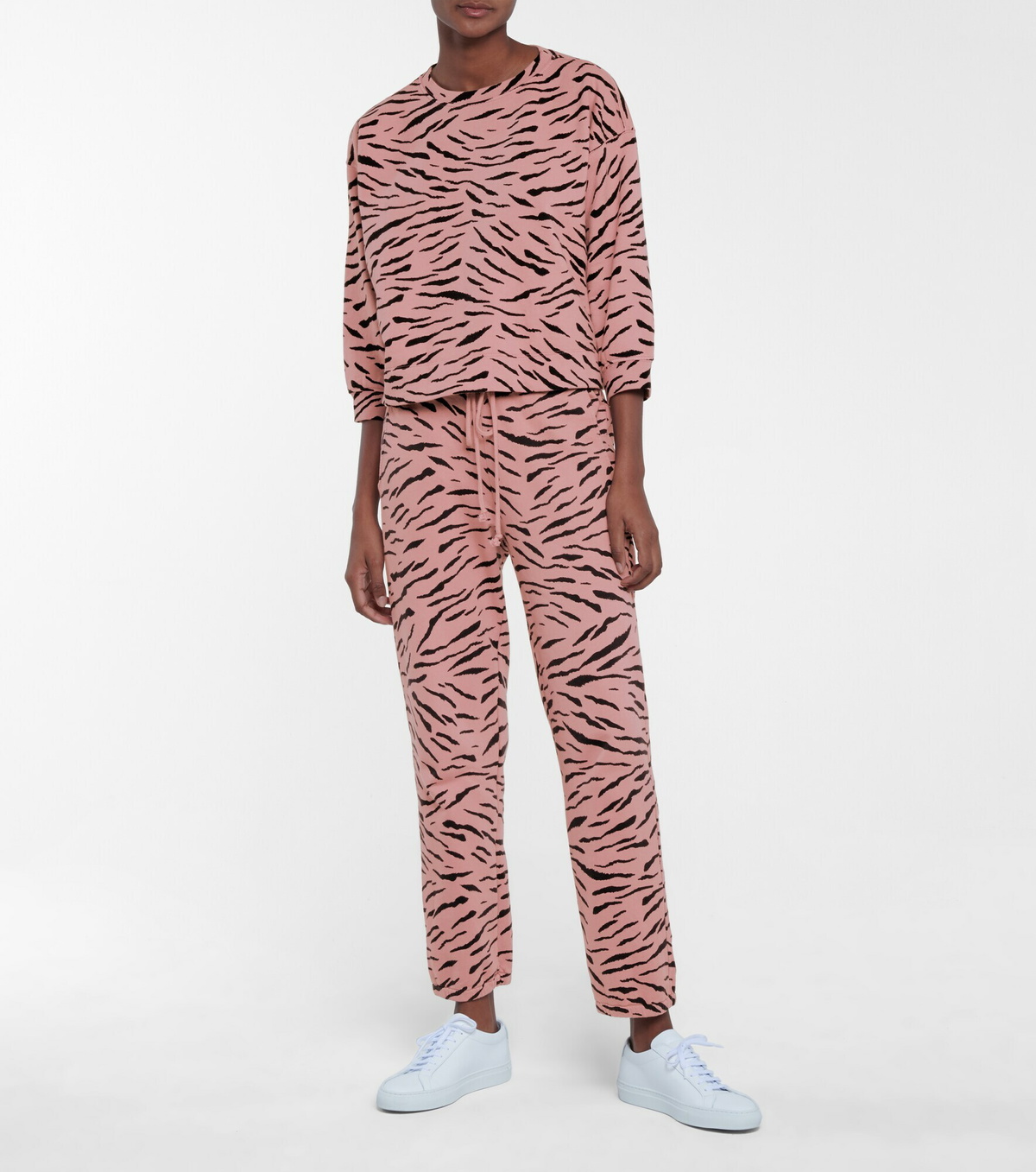 Velvet - Hilda zebra-print cotton sweatshirt