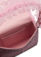 Self-portrait X Christopher Kane Lace and Crystal-embellished top Handle bag - Pink - One Size