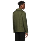 Helmut Lang Green Quilted Workwear Jacket