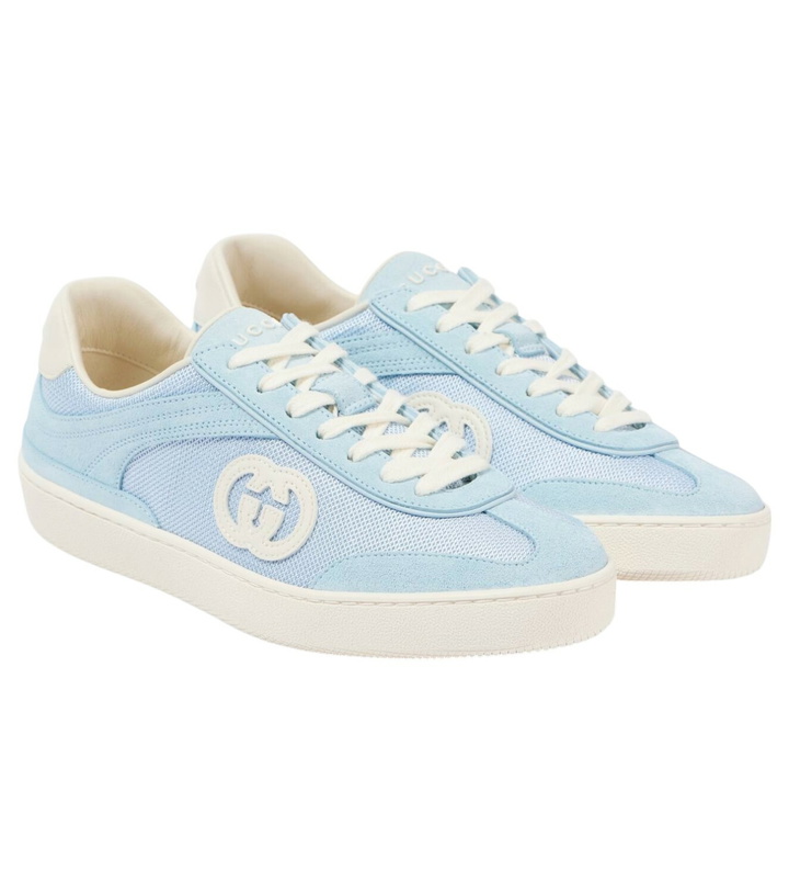 Photo: Gucci Interlocking G suede low-top sneakers