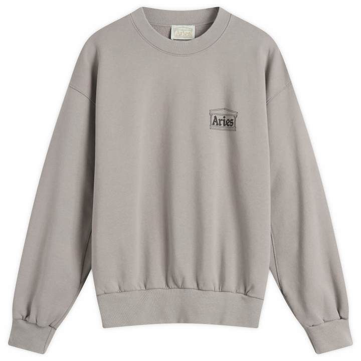 Photo: Aries Men's Mini Temple Sweatshirt in Grey