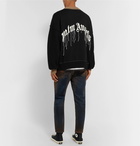 Palm Angels - Intarsia Wool Sweater - Black