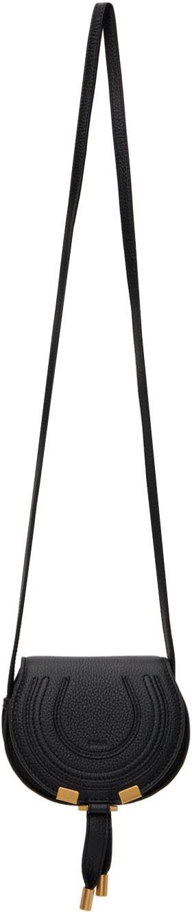 Chloé Black Nano Marcie Saddle Bag