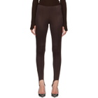 The Frankie Shop Brown Caserta Stirrup Leggings