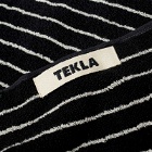Tekla Fabrics Organic Terry Hand Towel in Black Stripes