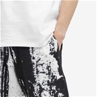Alexander McQueen Men's Fold Print Sweat Shorts in White/Black