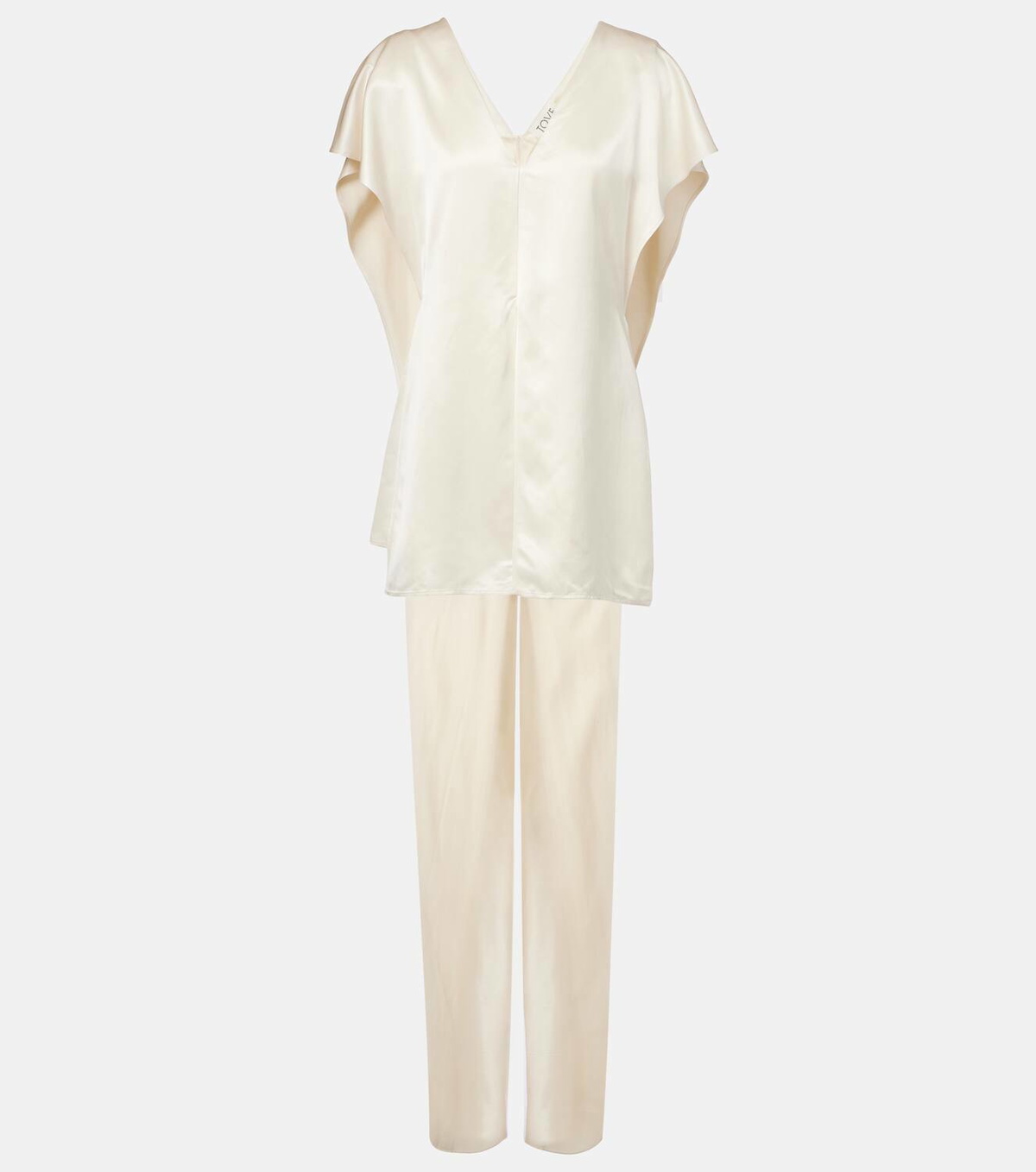 Tove Sara caped satin top