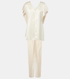 Tove Sara caped satin top