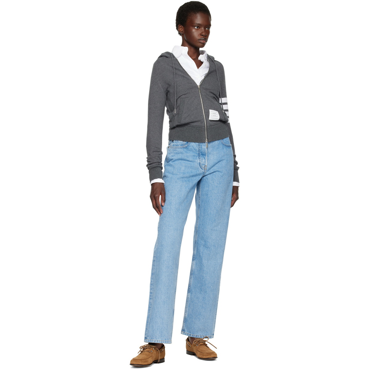 Thom Browne Blue Selvedge Denim Jeans