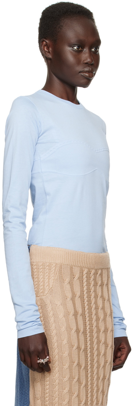 Julie Kegels SSENSE Exclusive Blue Jinny Long Sleeve T-shirt
