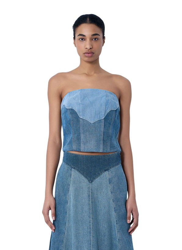 Photo: Levi's Structured Denim Bustier Top