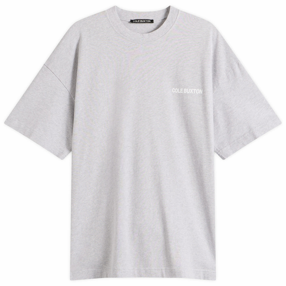 Cole Buxton Men's CB Sportswear T-Shirt in Light Grey Marl