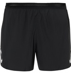 Nike Running - AeroSwift Logo-Print Perforated Shell Running Shorts - Black