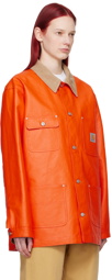 Junya Watanabe Orange Carhartt Work In Progress Edition Jacket