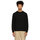 BEAMS PLUS Black 5G Sweater