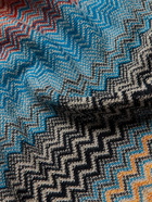 Missoni - Fringed Striped Crocheted Cotton Scarf