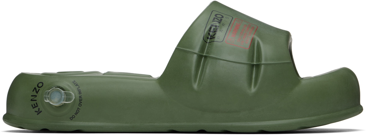 Kenzo Khaki Kenzo Paris 'KENZO-Splash' Pool Slides