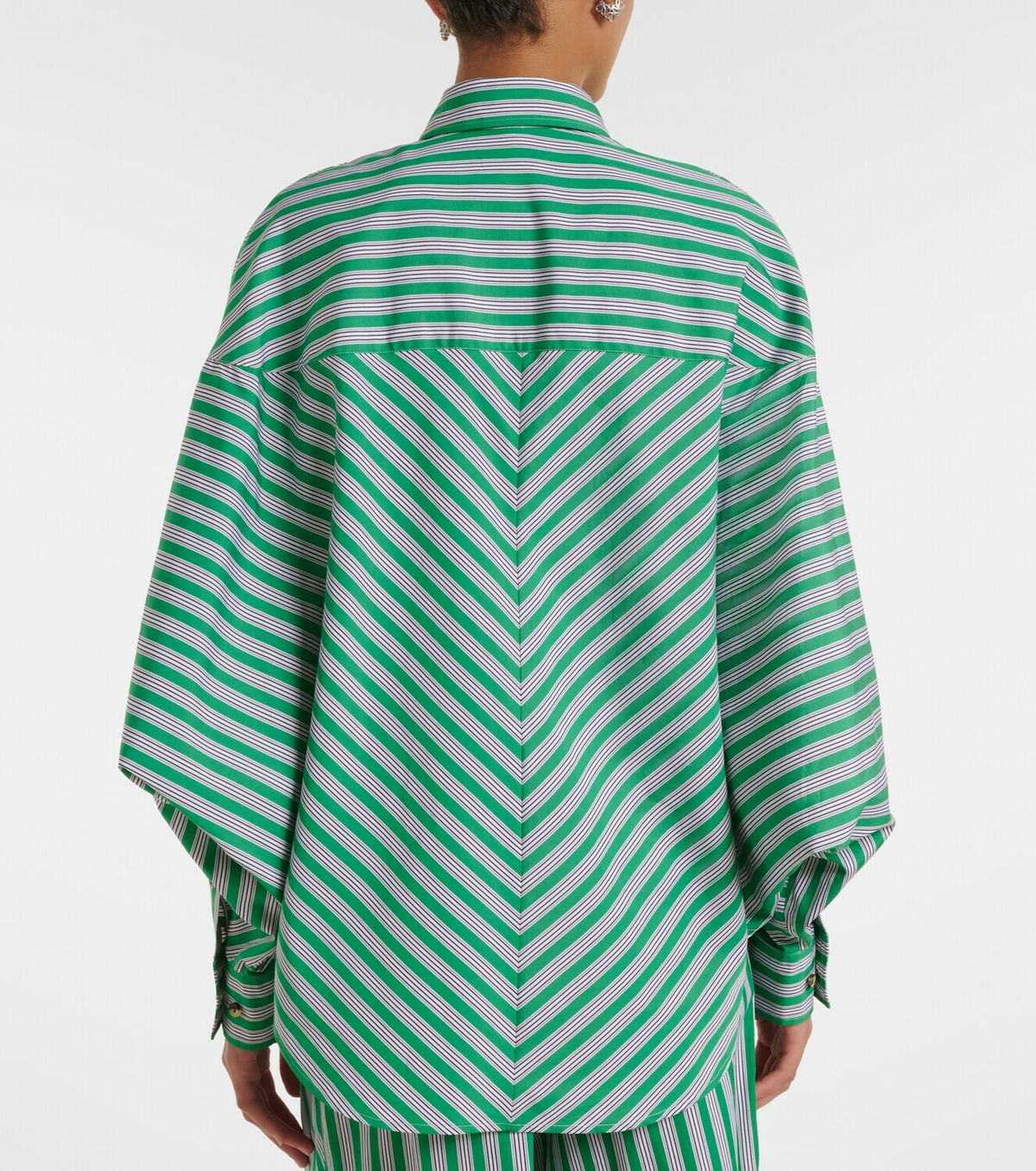 Loewe Double L striped cotton poplin shirt