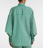 Loewe Double L striped cotton poplin shirt