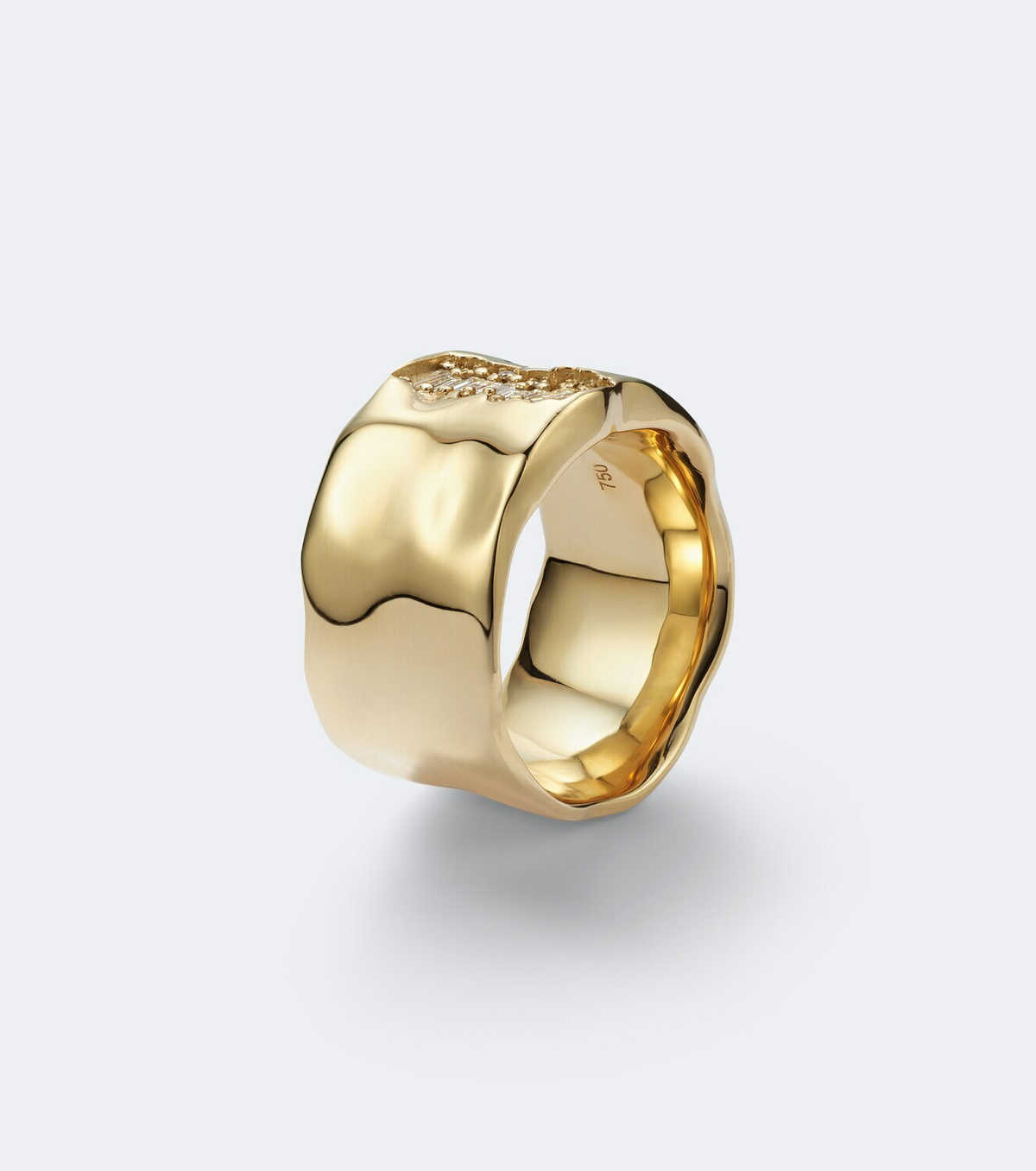 Suzanne Kalan Milli 18kt gold ring with diamonds