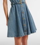 McQueen Belted denim shirt dress