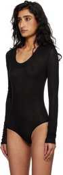 Entire Studios Black Circle Neck Bodysuit