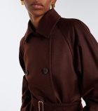 Max Mara Double-breasted cashmere trench coat