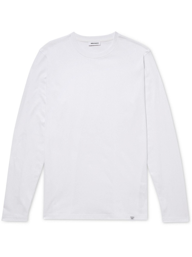 Photo: Norse Projects - Niels Slim-Fit Organic Cotton-Jersey T-Shirt - White