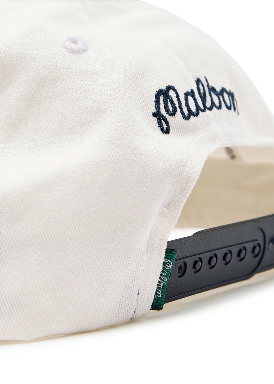Malbon Palmera Logo-appliquéd Cotton cap - White - One Size