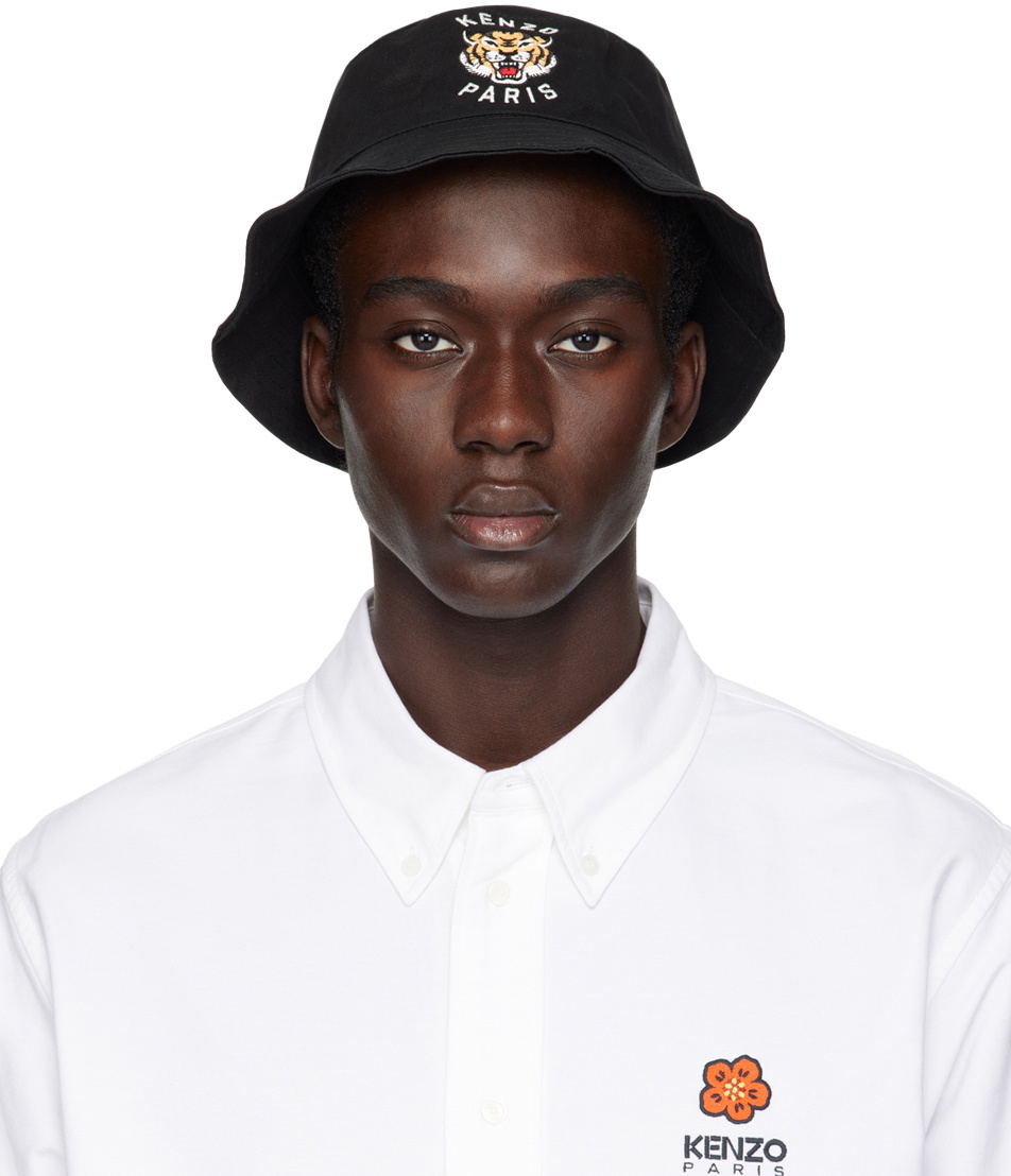 Kenzo Black Kenzo Paris Reversible Bucket Hat Kenzo