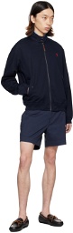 Polo Ralph Lauren Navy Stand Collar Bomber Jacket
