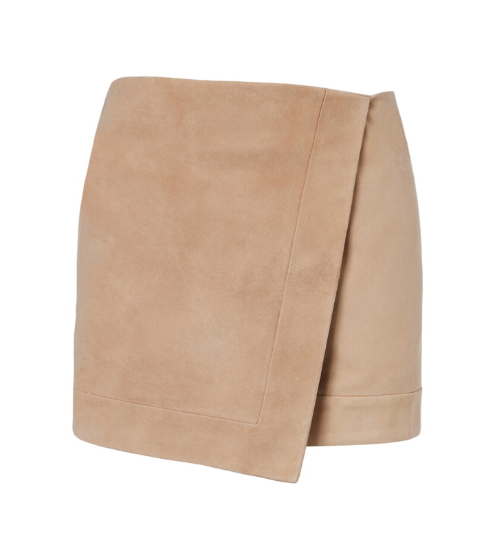 Photo: Balmain Suede wrap skirt