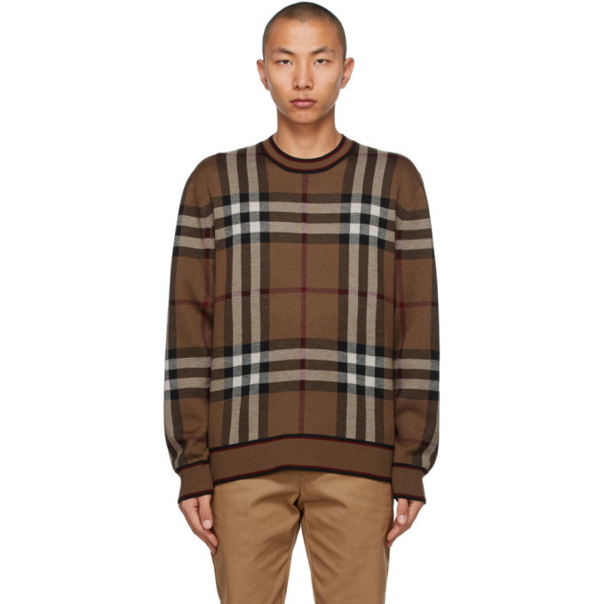 Photo: Burberry Brown Check Naylor Sweater