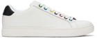 PS by Paul Smith White & Multicolor Rex Low Sneakers