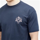 Drole de Monsieur Men's Drôle de Monsieur Coat of Arms T-Shirt in Midnight Blue