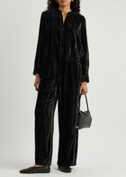 Eileen Fisher Velvet Blouse Black