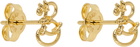 Burberry Gold Small Nautical Knot Stud Earrings