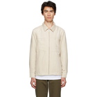 Stussy Off-White Faux-Suede Work Shirt Jacket