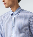 Charvet Striped linen shirt