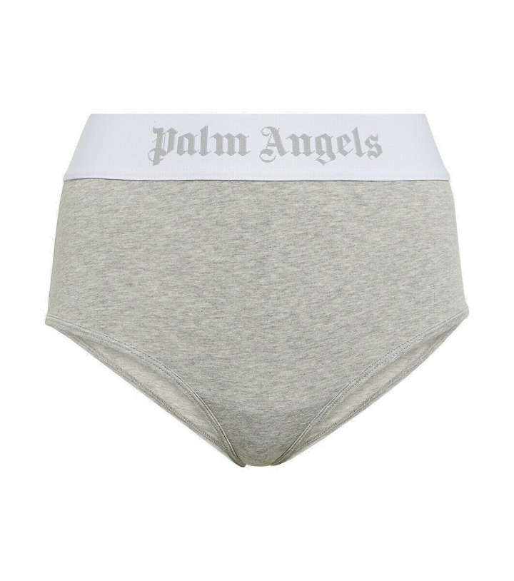 Photo: Palm Angels Logo high-rise cotton-blend jersey briefs