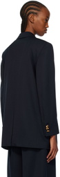 Bottega Veneta Navy Knot Blazer