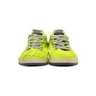 Golden Goose Yellow Suede Paint Ball Star Sneakers