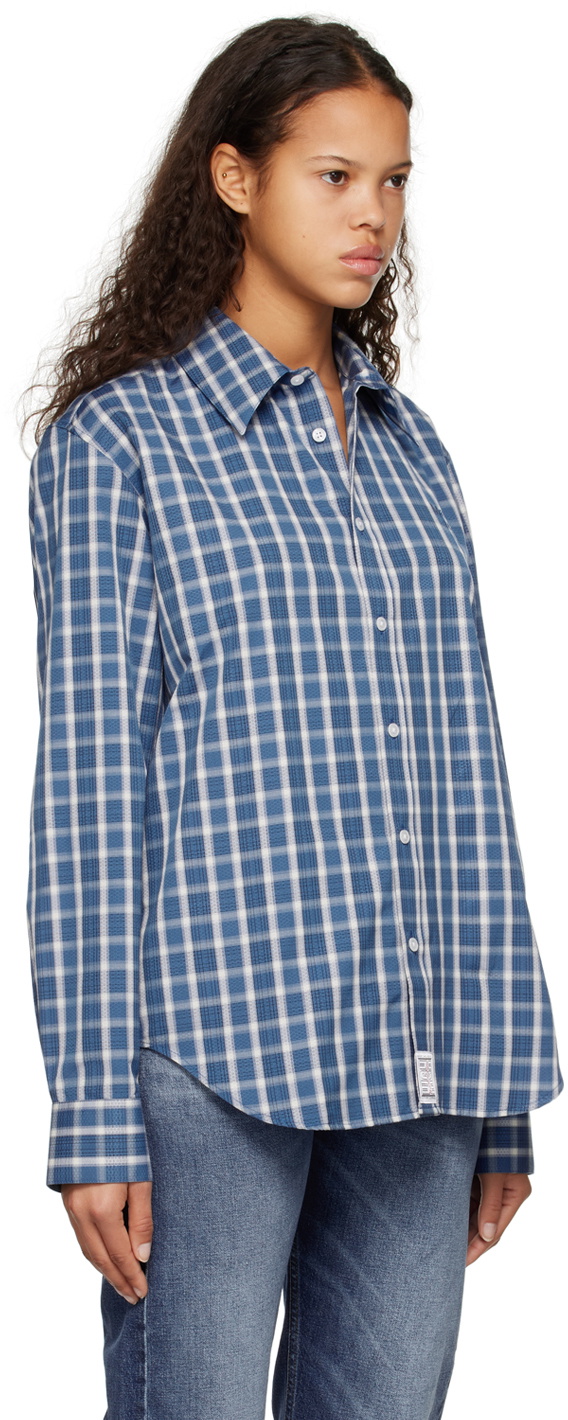 Martine Rose Blue Check Shirt Martine Rose