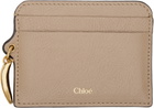 Chloé Taupe Banana Card Holder